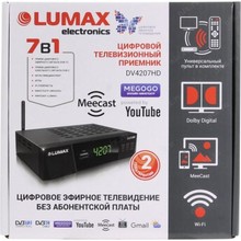Ресивер цифровой LUMAX DV4207HD эфирный DVB-T2/C тв приставка бесплатное тв TV-тюнер медиаплеер IPTV